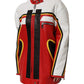 Multicolor Leather Biker Full Zip Coat Jacket
