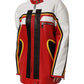 Multicolor Leather Biker Full Zip Coat Jacket