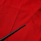 Red Wool Mid Waisted Tapered Pants