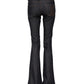 Blue Mid Waist Cotton Wide Leg Denim Jeans
