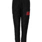Black Quilted Mid Waist Jogger Pants