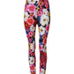 Multicolor Floral High Waist Leggings Pants