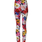 Multicolor Floral High Waist Leggings Pants
