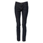 Blue Skinny Cotton Mid Waisted Denim Jeans