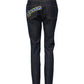 Blue Queen Patch AUDREY Mid Waist Denim Jeans