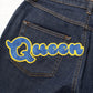 Blue Queen Patch AUDREY Mid Waist Denim Jeans