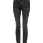 Gray Skinny Cotton Mid Waisted Denim Jeans