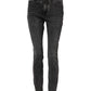 Gray Skinny Cotton Mid Waisted Denim Jeans