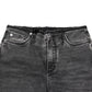 Gray Skinny Cotton Mid Waisted Denim Jeans