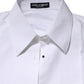 White Cotton Long Sleeves Collared Top Shirt