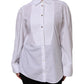 White Cotton Long Sleeves Formal Top Shirt