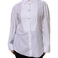 White Cotton Long Sleeves Formal Top Shirt