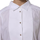 White Cotton Long Sleeves Formal Top Shirt