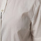 White Cotton Short Sleeves Collared Top Shirt