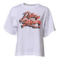 White Cotton Graphic Print Crew Neck T-shirt