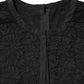Black Nylon Lace Long Sleeve Blouse Top