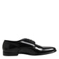Black Leather Lace Up Derby Men Dress Shoes