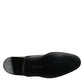 Black Leather Lace Up Derby Men Dress Shoes