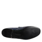 Blue Exotic Leather Slip On Loafers Men Dress Shoes