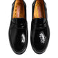 Black Leather Slip On Loafers Dress Shoes