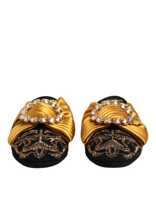 Multicolor Embellished Flat Sandals Shoes