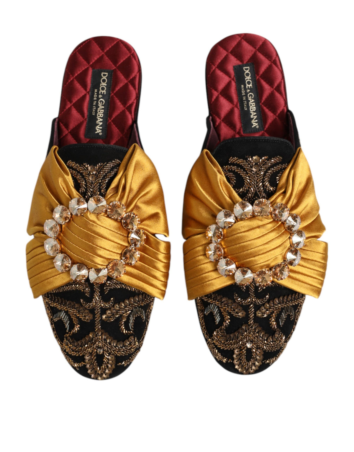 Multicolor Embellished Flat Sandals Shoes