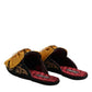 Multicolor Embellished Flat Sandals Shoes