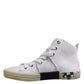 White Lace Up Mid Top Women Sneakers Shoes