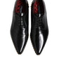 Black Leather Studded Derby Men Dress Shoes