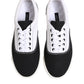 Black Cotton Canvas Lace Up Men Sneakers Shoes