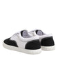 Black Cotton Canvas Lace Up Men Sneakers Shoes