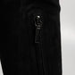 Black Suede Leather Knee High Boots Shoes
