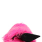 Pink Faux Fur Leather High Heels Boots Shoes
