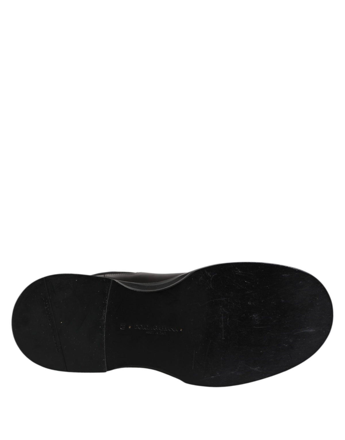 Black Leather Mid Calf Boots Flats Shoes