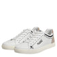 White Leather MILANO Low Top Sneakers Shoes