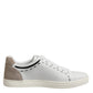 White Leather MILANO Low Top Sneakers Shoes