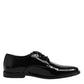 Black Patent Leather Derby Formal Dress Shoes