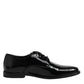 Black Patent Leather Derby Formal Dress Shoes