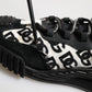 Black Logo Lace Up Low Top NS1 Sneakers Shoes
