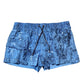 Blue Logo Drawstring Beachwear Shorts Swimwear