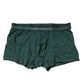 Green Cotton Regular Men Boxer Brief Underwear