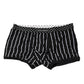 Black White Striped Regular Boxer Underwear