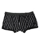 Black White Striped Regular Boxer Underwear