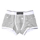 Gray Cotton Stretch Regular Boxer Underwear