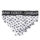 White Heart Printed Regular Brief Underwear