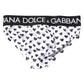 White Heart Printed Regular Brief Underwear