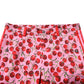 Pink Cherry Print Cotton Dress Pants