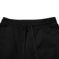 Black Cotton Logo Tape Men Jogger Pants