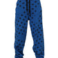 Blue Logo Print Jogger Men Sweatpants Pants