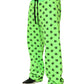 Green Logo Print Jogger Men Sweatpants Pants